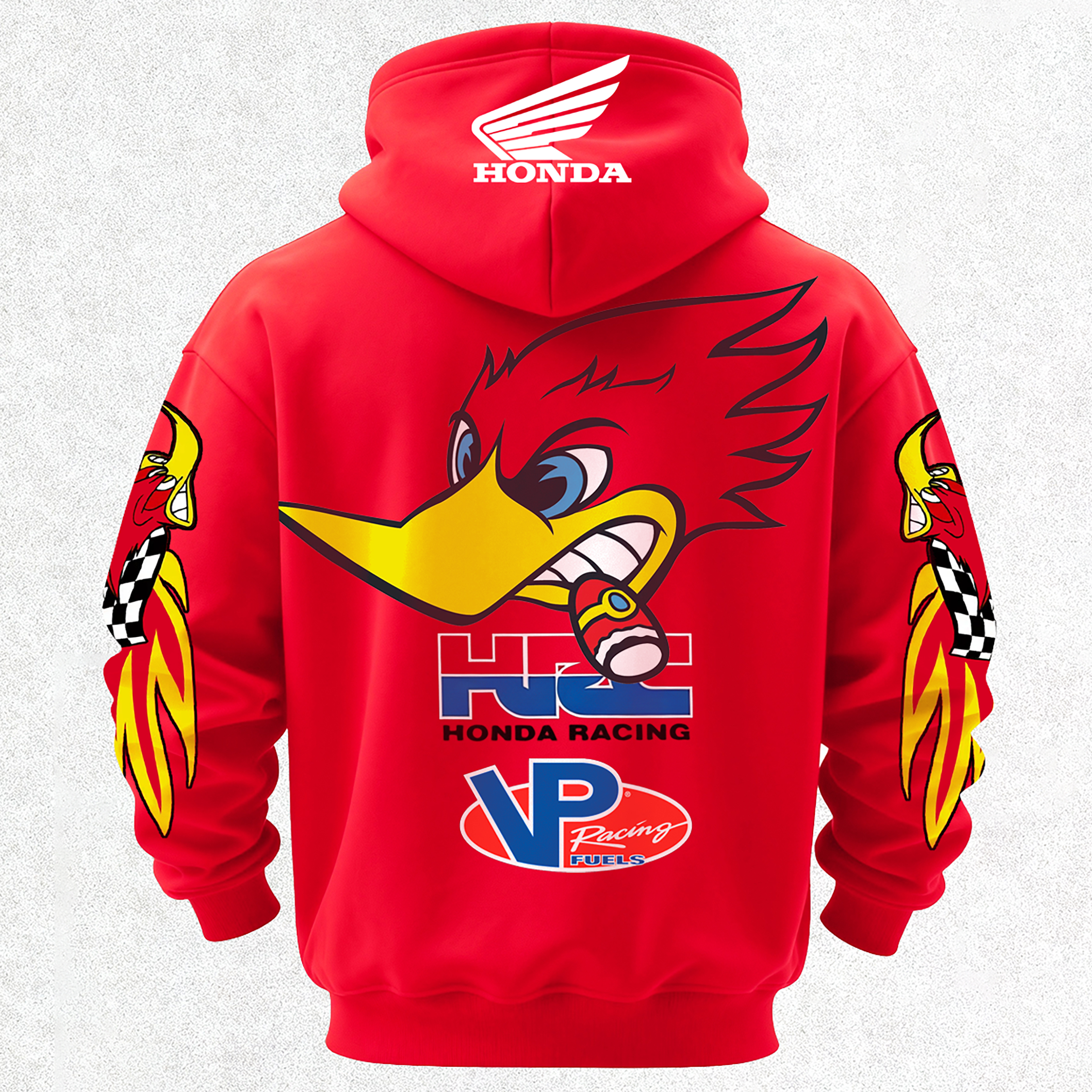 Honda Racing VP Racing Fuels Printed Fleece-lined Unisex Hoodie Image - 2