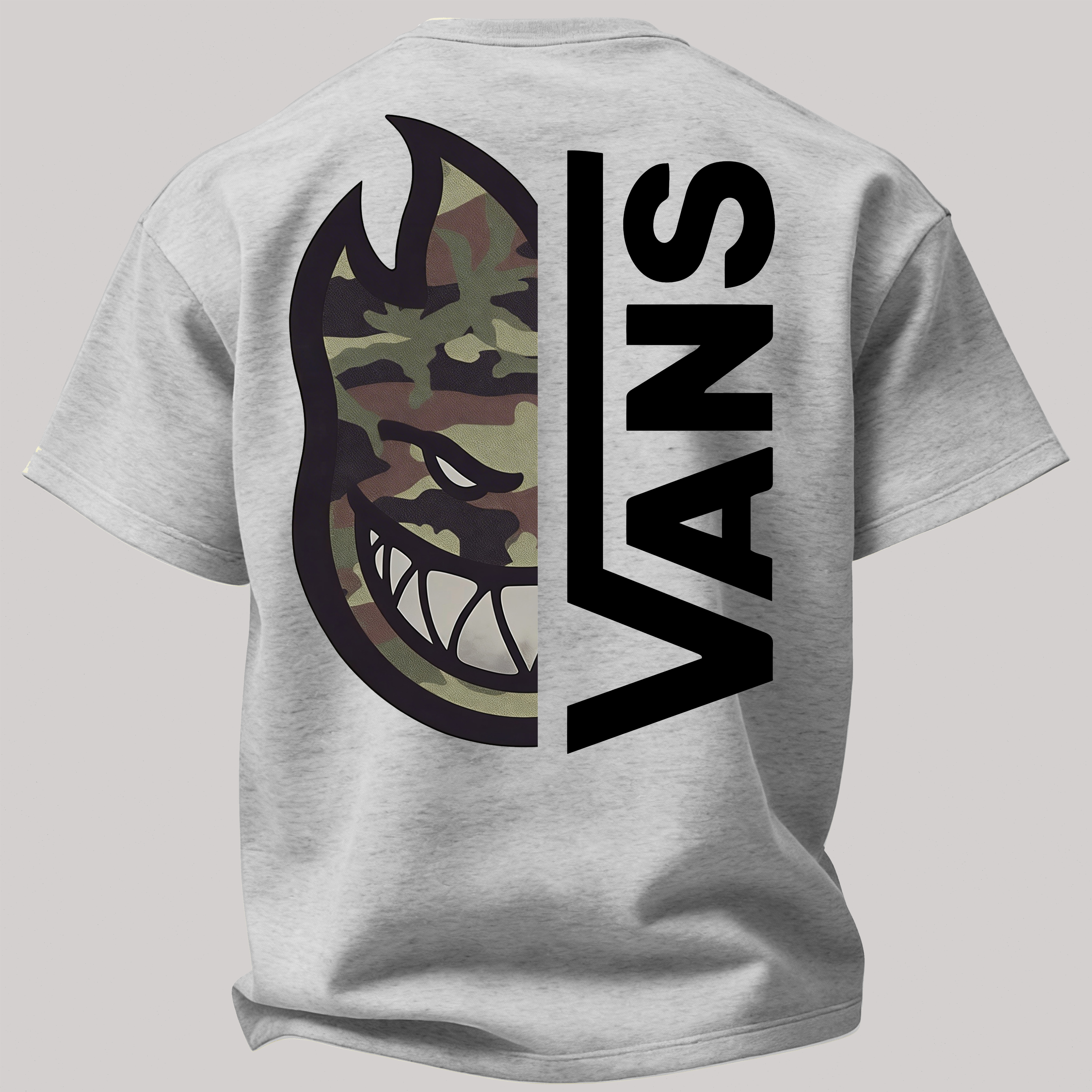  Spitfire Printed Oversized Unisex T-shirt Image - 5