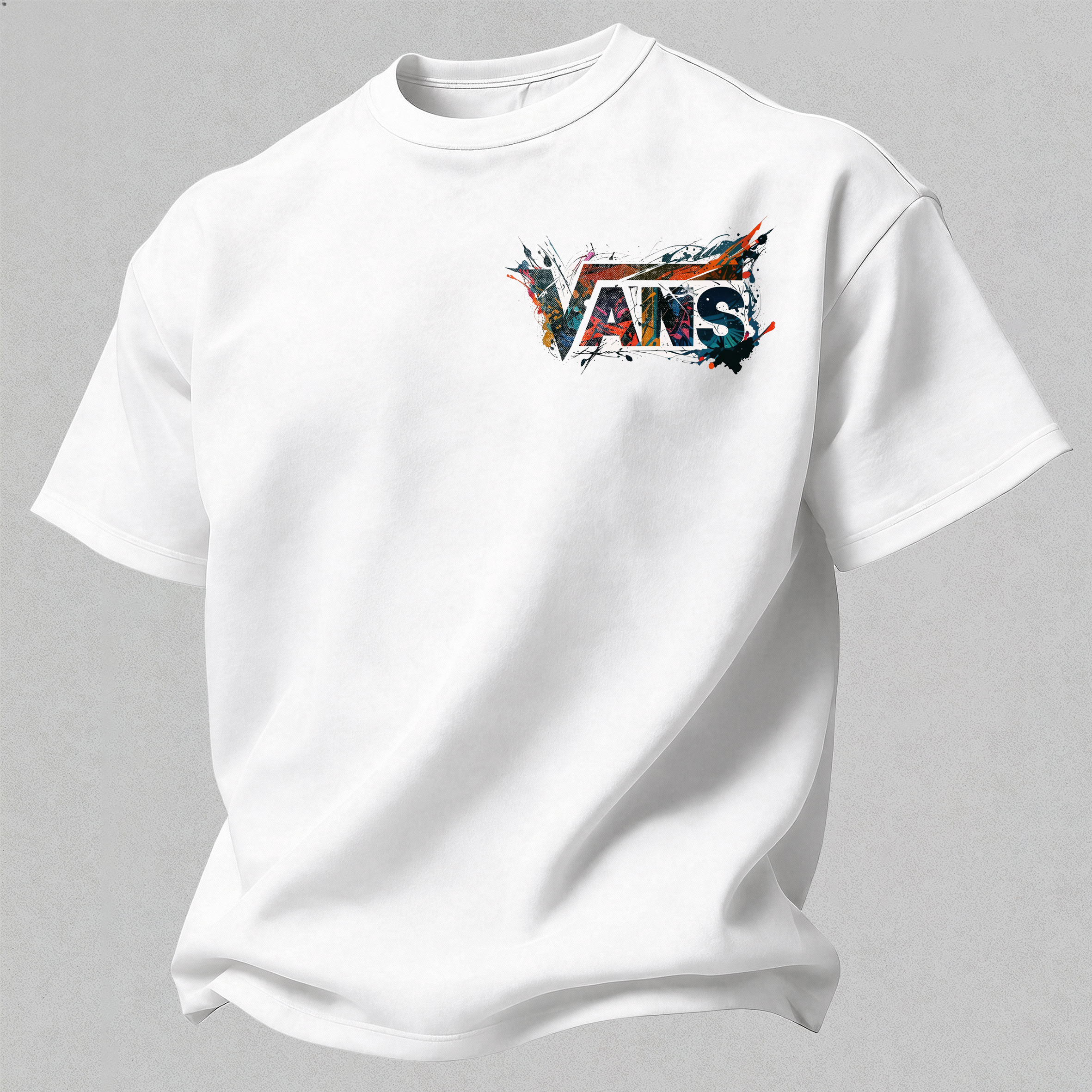  Graffiti Printed Oversized Unisex T-shirt Image - 2