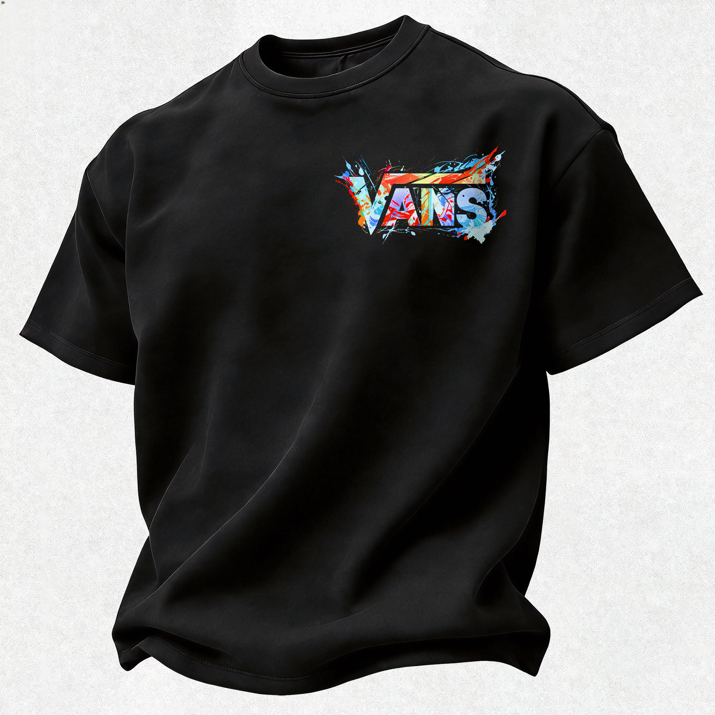  Graffiti Printed Oversized Unisex T-shirt Image - 5