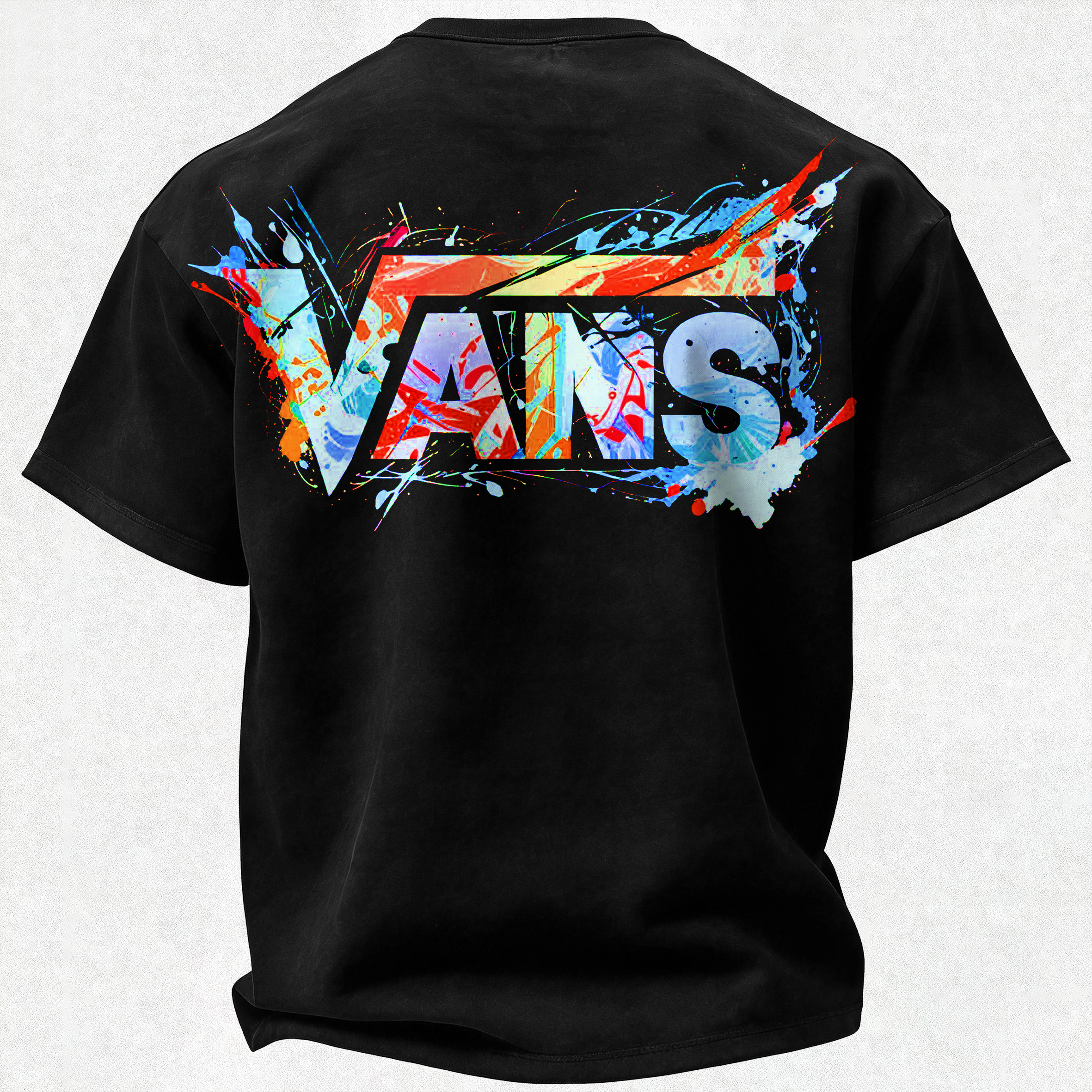  Graffiti Printed Oversized Unisex T-shirt Image - 6