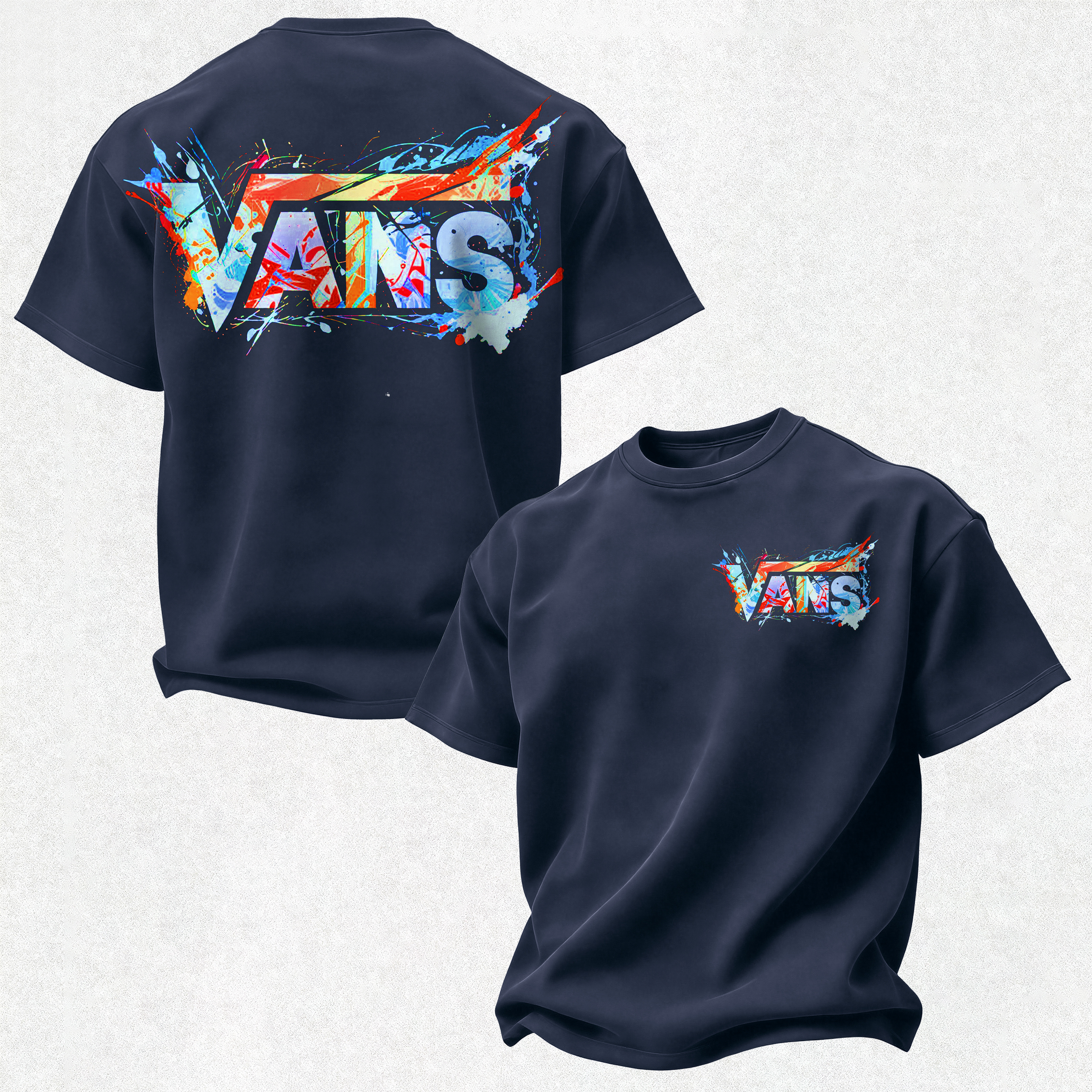  Graffiti Printed Oversized Unisex T-shirt Image - 7