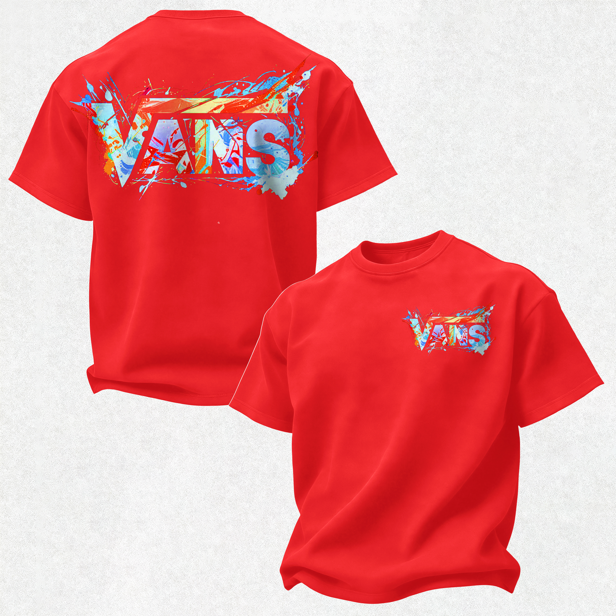  Graffiti Printed Oversized Unisex T-shirt Image - 28