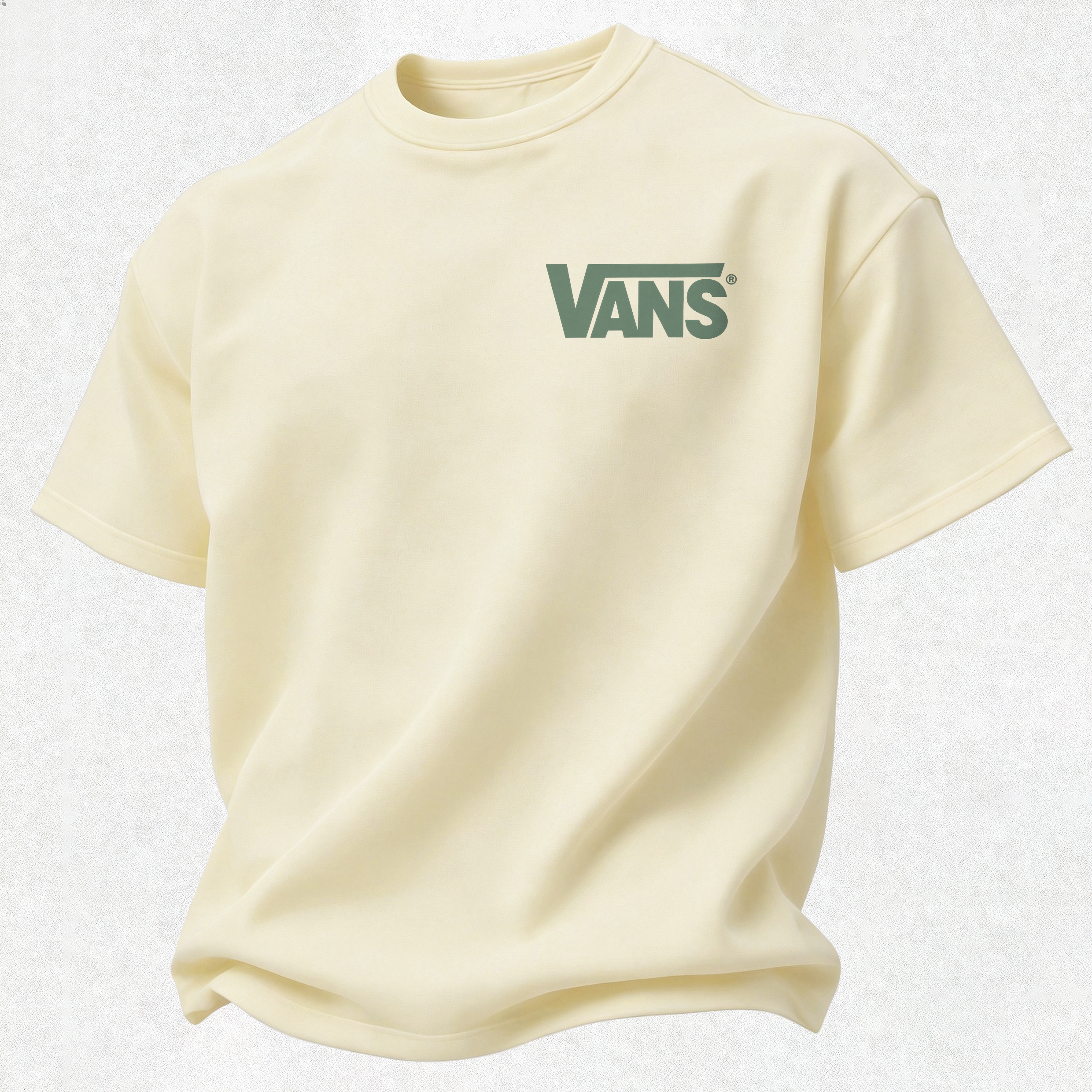 Vans Off The Wall Printed Oversized Unisex T-shirt Image - 8
