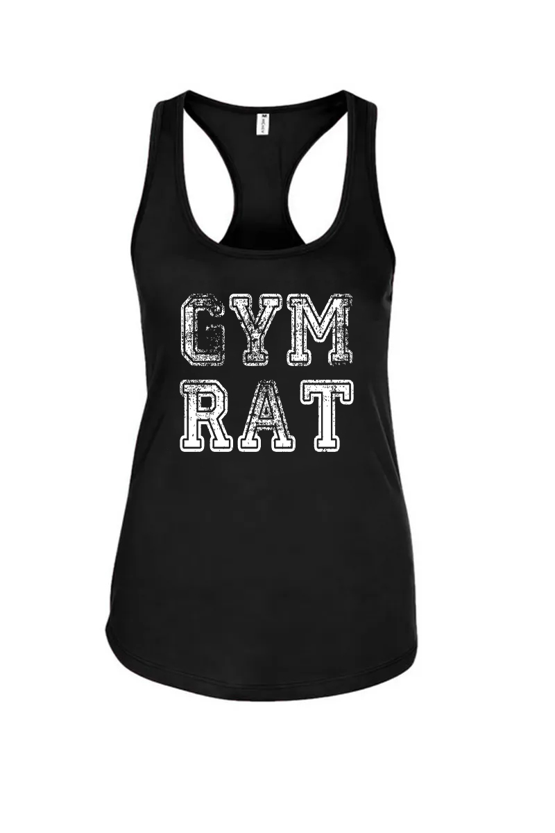 Gym Rat Printed Racerback Tank Tops